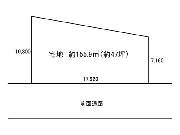 加古川市尾上町口里、土地の間取り画像です