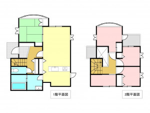 加古川市平岡町土山、中古一戸建ての間取り画像です