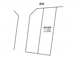 加古川市尾上町今福、土地の間取り画像です