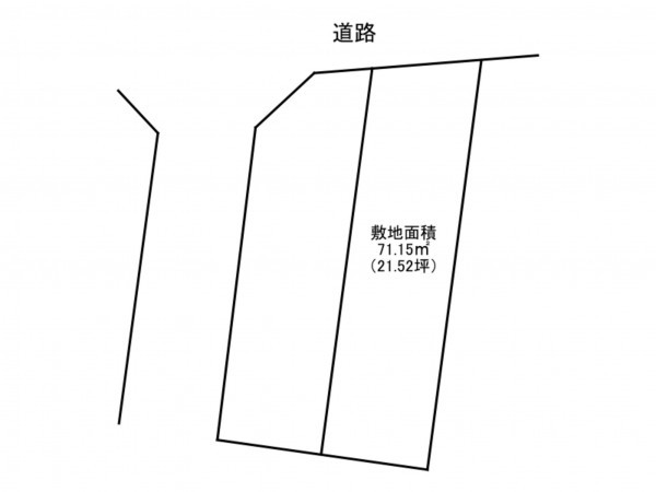 加古川市尾上町今福、土地の間取り画像です