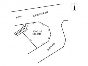 加古川市野口町長砂、土地の間取り画像です