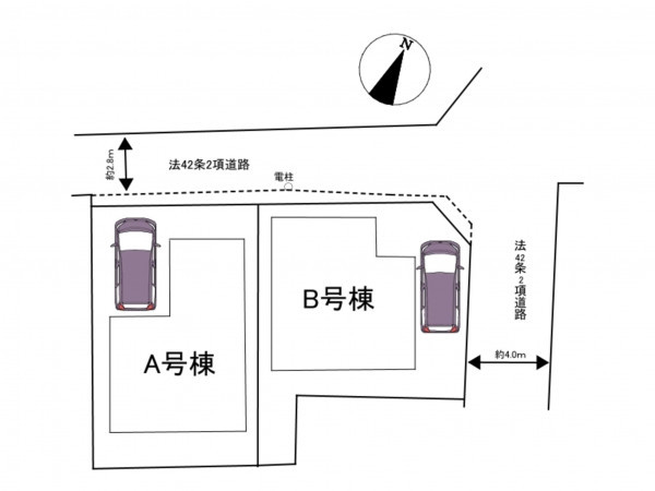 加古川市加古川町本町、新築一戸建ての間取り画像です