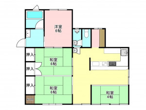 加古川市志方町志方町、収益物件/店舗の間取り画像です