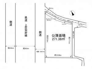 加古川市平岡町新在家、土地の間取り画像です