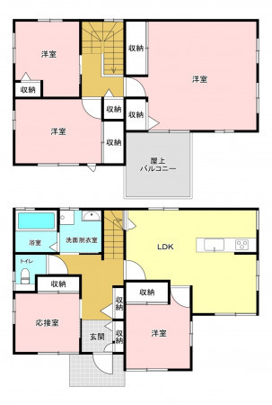 姫路市、中古一戸建ての間取り画像です