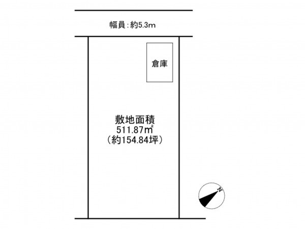 加古川市平荘町里、土地の間取り画像です