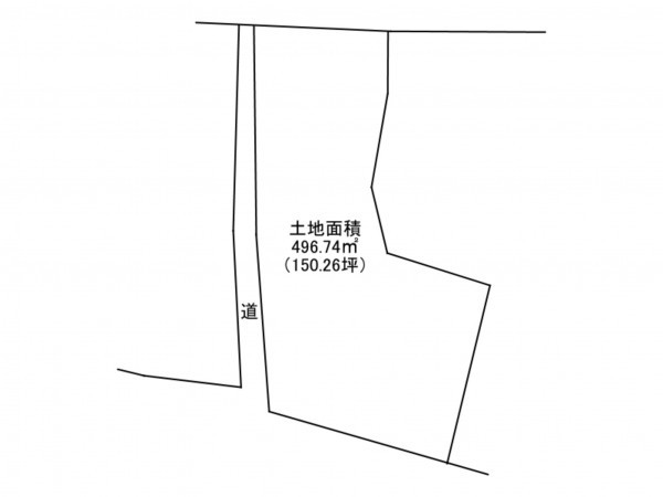 加古川市上荘町小野、土地の間取り画像です