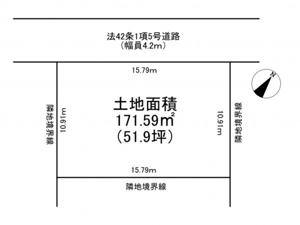 加古川市平岡町一色、土地の間取り画像です