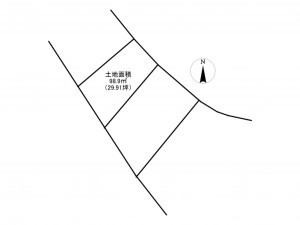 加古川市平岡町新在家、土地の間取り画像です