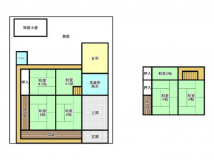 加古川市上荘町国包、中古一戸建ての間取り画像です
