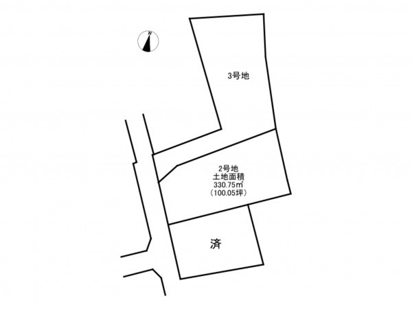 加古川市神野町福留、土地の間取り画像です