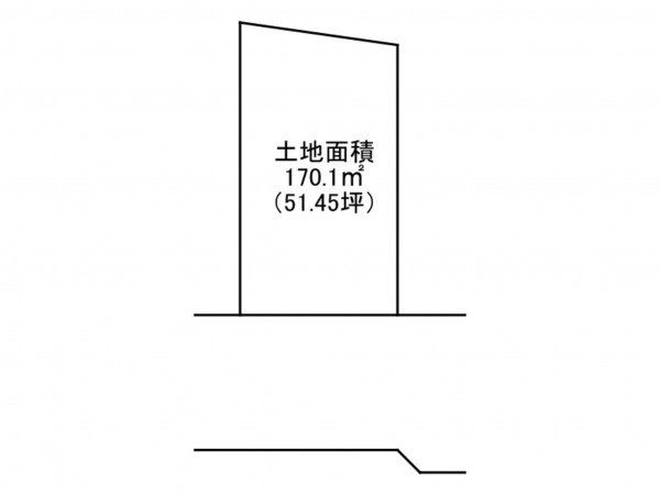 加古川市野口町北野、土地の間取り画像です