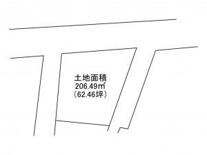 加古川市平岡町新在家、土地の間取り画像です