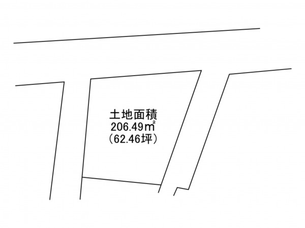 加古川市平岡町新在家、土地の間取り画像です