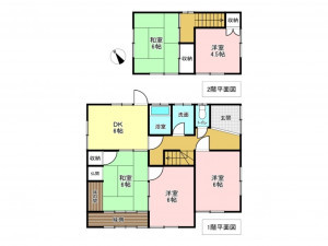 加古川市東神吉町天下原、中古一戸建ての間取り画像です