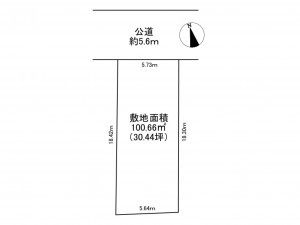 明石市大蔵町、土地の間取り画像です
