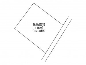 加古川市加古川町友沢、土地の間取り画像です
