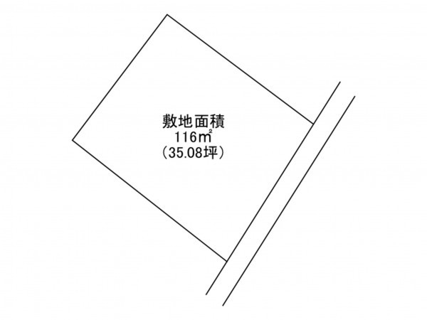 加古川市加古川町友沢、土地の間取り画像です