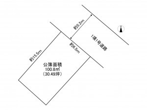 加古川市平岡町新在家、土地の間取り画像です