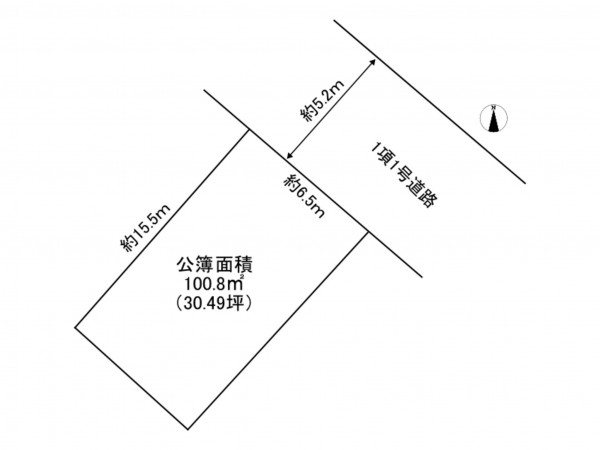 加古川市平岡町新在家、土地の間取り画像です