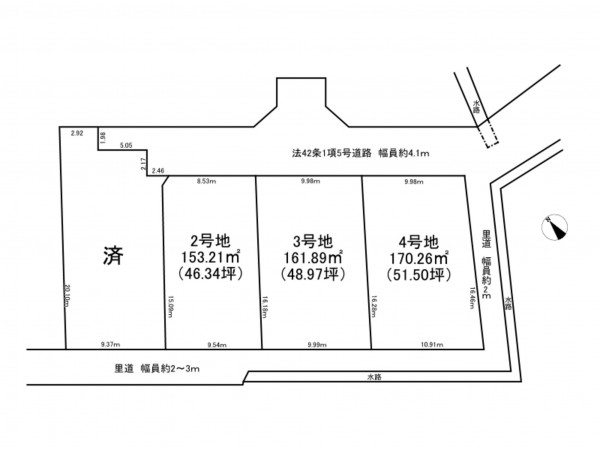 加古川市平岡町山之上、土地の間取り画像です