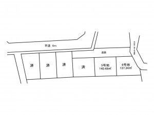加古川市加古川町友沢、土地の間取り画像です