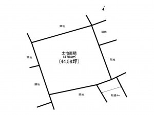 我孫子市湖北台、土地の間取り画像です