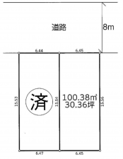 我孫子市若松、土地の間取り画像です