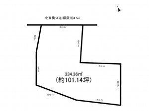 我孫子市寿、土地の間取り画像です