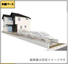 我孫子市天王台、新築一戸建ての完成予想図（外観）画像です