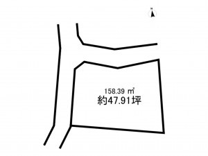 我孫子市緑、土地の間取り画像です