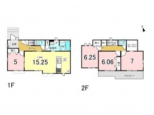 我孫子市並木、新築一戸建ての間取り画像です