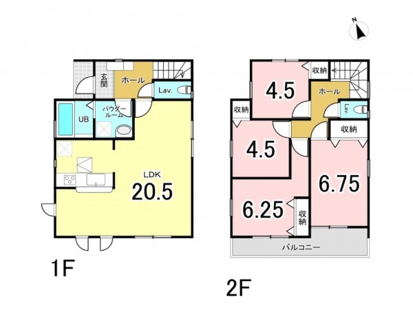 我孫子市若松、新築一戸建ての間取り画像です