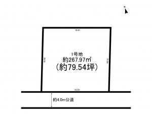 我孫子市船戸、土地の間取り画像です