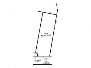 我孫子市中峠、土地の間取り画像です