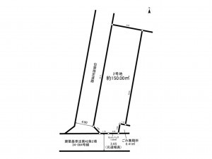 我孫子市中峠、土地の間取り画像です