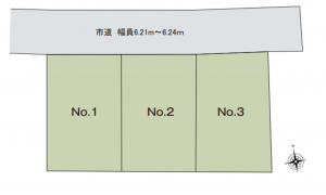 我孫子市南新木、土地の間取り画像です