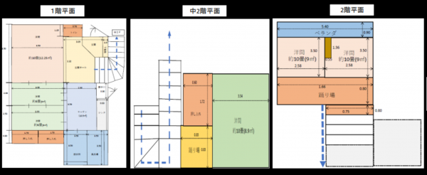 我孫子市中峠、中古一戸建ての間取り画像です