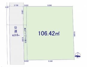 船橋市西船、土地の間取り画像です