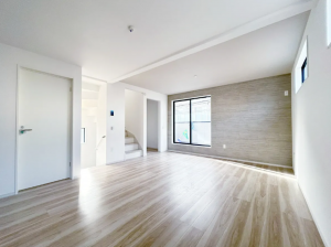 船橋市海神、新築一戸建ての居間画像です