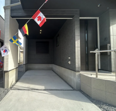 船橋市海神、新築一戸建ての駐車場画像です