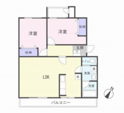 船橋市西船、マンションの間取り画像です