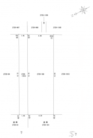 船橋市湊町、土地の間取り画像です