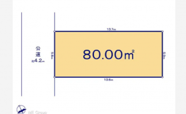 船橋市湊町、土地の間取り画像です