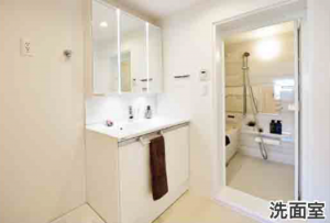 船橋市東船橋、マンションの洗面画像です