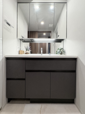 鎌ケ谷市富岡、マンションの洗面画像です