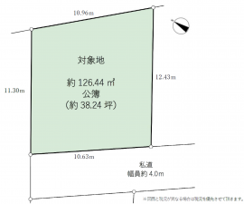 船橋市丸山、土地の間取り画像です