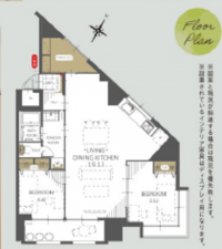 船橋市前原西、マンションの間取り画像です