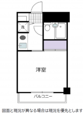 船橋市宮本、マンションの間取り画像です