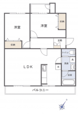 船橋市西船、マンションの間取り画像です